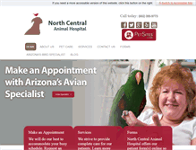 Tablet Screenshot of northcentralanimalhospital.com